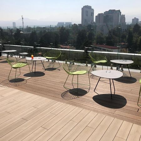 Galeria Plaza San Jeronimo Hotel Mexico-stad Buitenkant foto Rooftop bar at the hotel