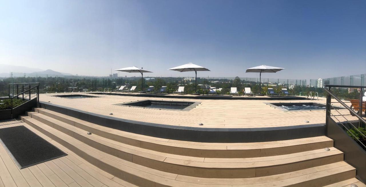 Galeria Plaza San Jeronimo Hotel Mexico-stad Buitenkant foto The rooftop of the building